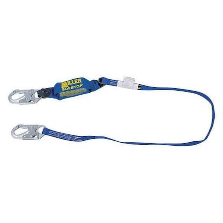 Honeywell Miller Arc Flash Rated Shock Absorbing Lanyard, 4 ft. Length, Snap Hook, Steel, 1 Leg(s)