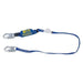 Honeywell Miller Arc Flash Rated Shock Absorbing Lanyard, 4 ft. Length, Snap Hook, Steel, 1 Leg(s)