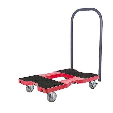 Platfrm Truck,1500lb,4 Swivel Castrs,Red