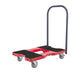 Platfrm Truck,1500lb,4 Swivel Castrs,Red