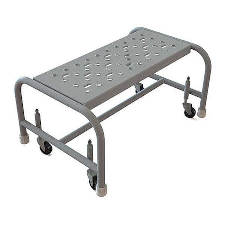 Mobile Step Stand,Steel,Serrated,24inW