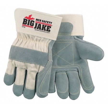 Leather Gloves, Safety Cuff Cuff, Wing Thumb, X - Large, 12 PK