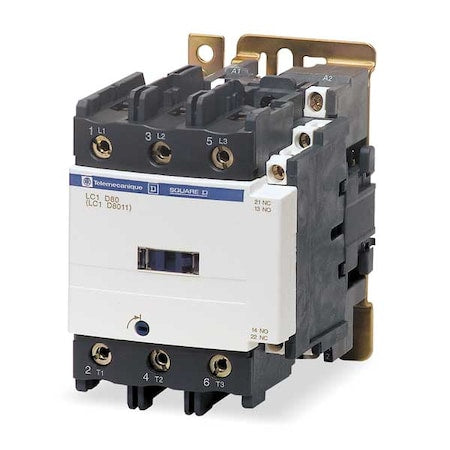 IEC Magnetic Contactor, 1NC/1NO, 24V DC, 3 P, Non-Reversing, Screw Clamp