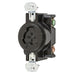 Locking Receptacle, Non-NEMA, 20 A, 125V AC, Single Phase, 2 Pole, Flush Mount, Screw Terminals