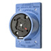 Locking Receptacle, Non-NEMA, 20/30 A, 250/600V AC, Single Phase, 4 Pole, Flush Mount, Blue