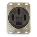 Straight Blade Receptacle, 18-60R, 60 A, 120/208V AC, 4 Pole, 4 Wire, Flush Mount, Non-Grounded
