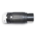 Locking Connector, Non-NEMA, 50 A, 250V DC/600V AC, Single Phase, 2 Pole, Screw Terminals, Black