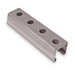 Single Channel Strut, Punched, Steel, Electroplated, 9/16 in Hole Size, Silver