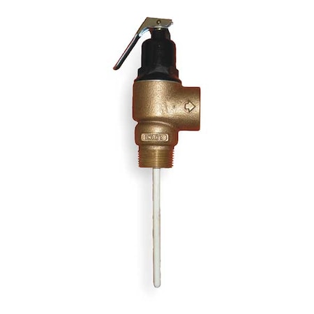 T and P Relief Valve,FNPT,1-1/2 In Inlet