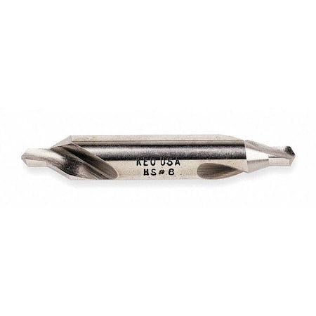 Drill/Countersink Bit,60 Deg,No 10,HSS