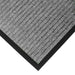 Entrance Mat, Polypropylene, 3/8 in Thick, Gray, 4 ft W x 6 ft L