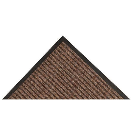 Entrance Mat, Polypropylene, 3/8 in Thick, Brown, 4 ft W x 6 ft L