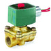 Solenoid Valve, 2-Way, 2-Position, Normally Closed, 3/8 in Pipe Size, 120V AC, High Flow, Brass