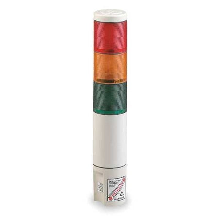 Tower Light Incandescent Assembly, 24V AC/DC, Amber, Blue, Clear, Green, Red, 2 3/16 in Dia.