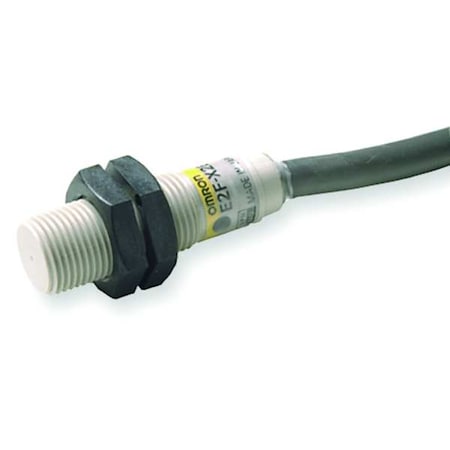 Cylindrical, Inductive Proximity Sensor, 12 mm Dia., Polyarylate Resin, 2 m, Bare Wire, 2 Wires, Shielded
