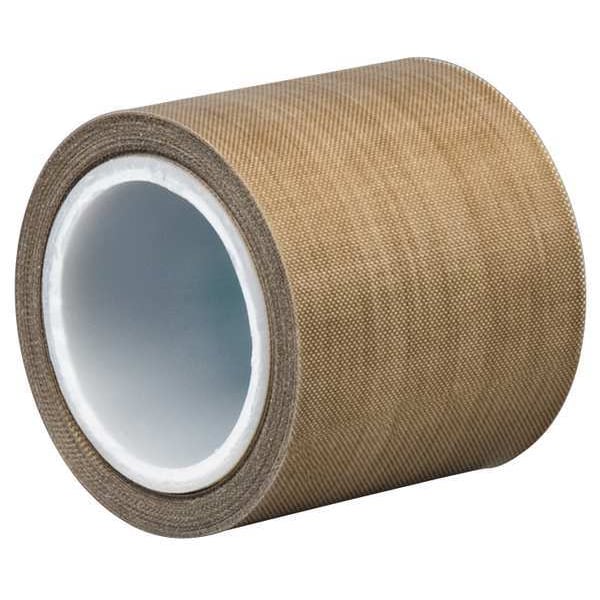 3M™ 5453 PTFE Glass Cloth Tape, 8.2 Mil, 1" x 36 yds., Brown, 1/Case