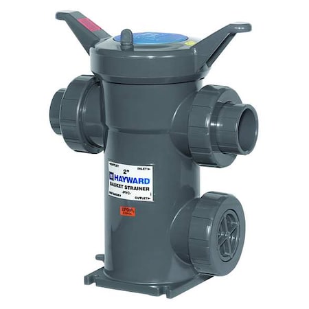 Basket Strainer, 1-1/2" Pipe, Socket/Threaded, PVC, 150 psi