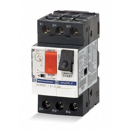 Manual Motor Starter, Not Applicable, 3 P, 3 Phase, Push Button, 0.25 A