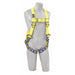 Delta Full Body Harness, Vest, 420 lb Wt Capacity, Mating Chest Strap, Steel Hardware, Yellow, 3XL