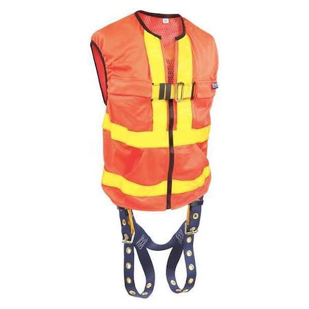 Delta(TM) Full Body Harness, 2XL, 420 lb., Mating Chest/ Tongue Leg Straps, Back D-Ring