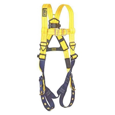 Delta(TM) Full Body Harness, L, 420 lb., Mating Chest/ Tongue Leg Straps, Back, Front D-Ring