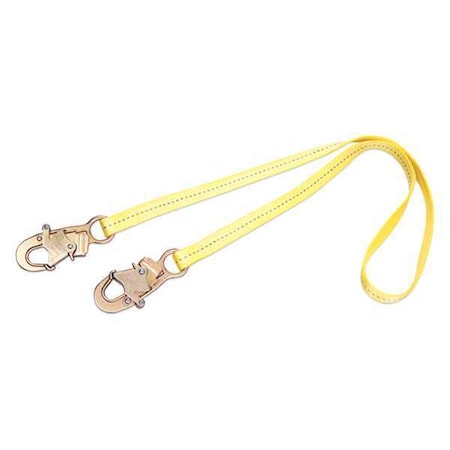 Lanyard Weight, 4 ft. Length, Snap Hook, Steel, 1 Leg(s), 310 lb. Weight Capacity