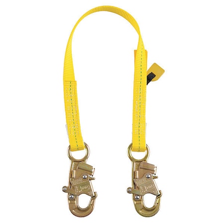 Lanyard, 3 ft. Length, Snap Hook, Steel, 1 Leg(s), 310 lb. Weight Capacity
