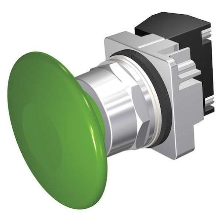 Push Button Operator, 30 mm, 1NO/1NC, Green