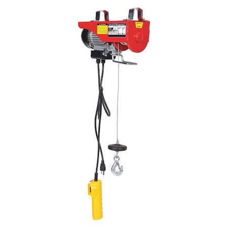 Mini Cable Hoist, 0.1 tons, Red