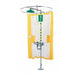 Shower Curtain, Tyvek, Yellow, For Use With, Shower, Shower with Eyewash