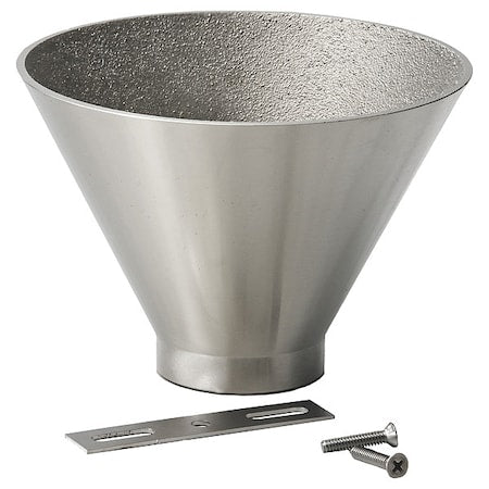 Sanitary Drain,6x4-1/4 in.,Nickel Bronze