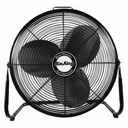 18" Floor Fan, Black