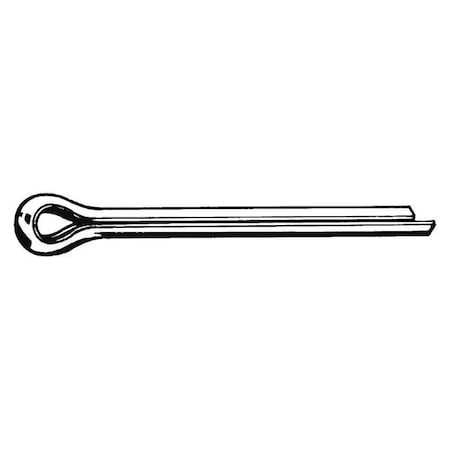 Extended Prong Cotter Pin, 6 mm Dia, 41 mm L, 316 Stainless Steel, 5 PK