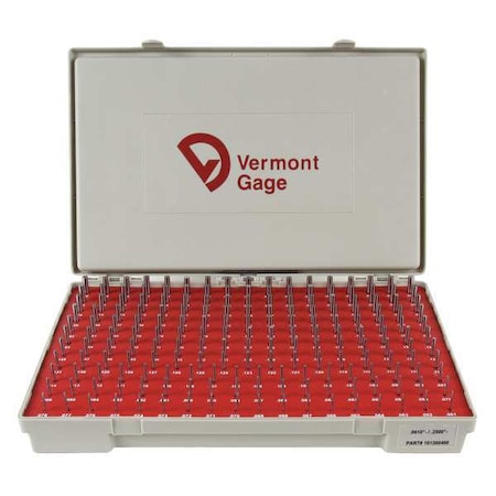Pin Gage Set, Minus, Class ZZ, 250 Pcs
