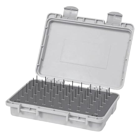 Pin Gage Set, Minus, Class ZZ, 50 Pcs
