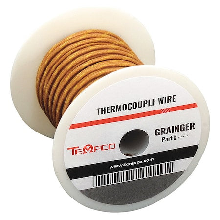 ThermocoupleWire,TypeJ,24AWG,Brown,100ft