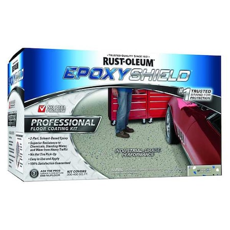 2 gal Floor Coating Kit,  Semi Gloss Finish,  Dark Gray,  Solvent Base