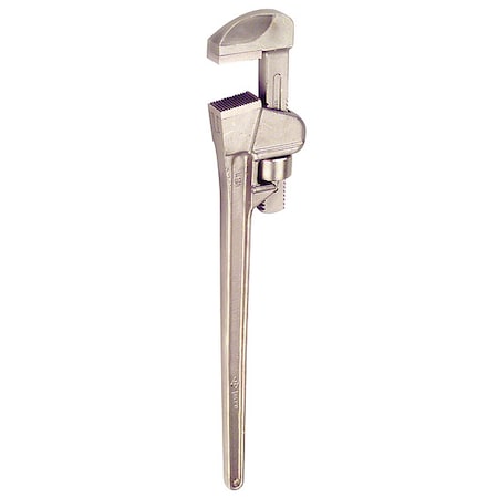 10 in L 2 1/2 in Cap. Aluminum Bronze Straight Pipe Wrench