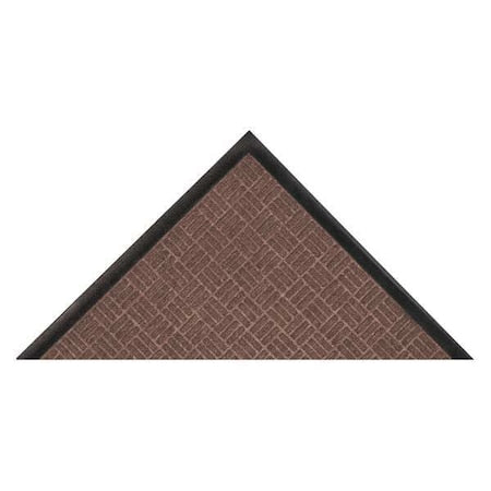 Entrance Mat, Polypropylene, 3/8 in Thick, Brown, 3 ft W x 5 ft L