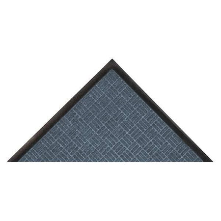 Entrance Mat, Polypropylene, 3/8 in Thick, Blue, 3 ft W x 5 ft L