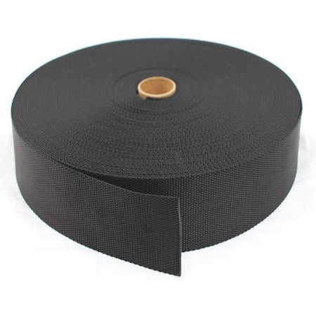 Bulk Webbing, 150 ft. x 2 In., 7000 lb., Color: Black
