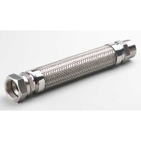 1/2" Dia x 12" L 321 SS Flexible Metal Hose