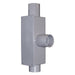 Conduit Outlet Body, PVC, T, Conduit Outlet Hub Size: 2-1/2"