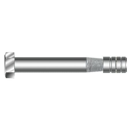 Taper Bolt Removable Anchor Bolt, 1 in Dia, 5-5/8" L, Zinc Alloy Zinc Plated, 10 PK