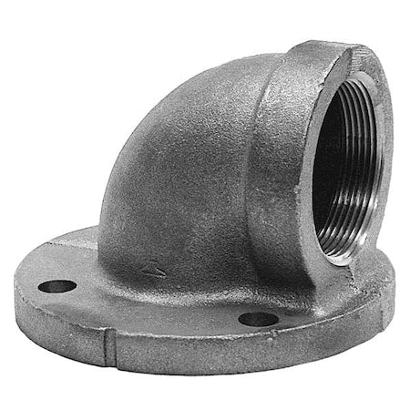 90 Degree Elbow 90 Degree Elbow, 3" Pipe, Flanged x FNPT, Cast Iron, Class 125