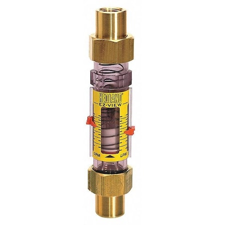 Flowmeter, GPM/LPM 0.5 - 4.0 / 2-15