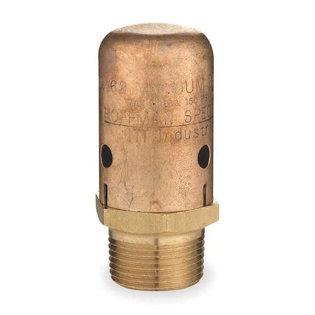 Vacuum Breaker,3/4 In,MNPT,Brass,150 psi