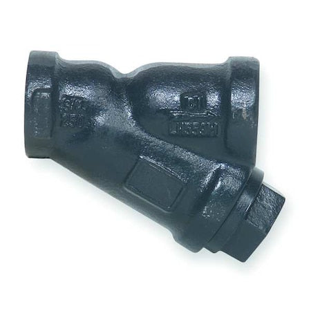 Y Strainer, 1-1/2" Pipe, FNPT x FNPT, Cast iron, 400 psi WOG, 250 psi WSP