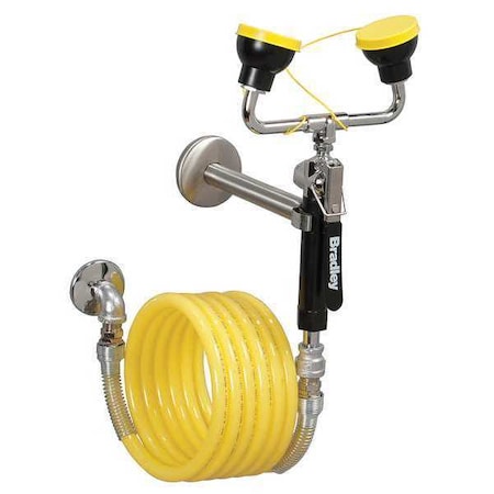 Dual Head Drench Hose,Wall Mount,12 ft.