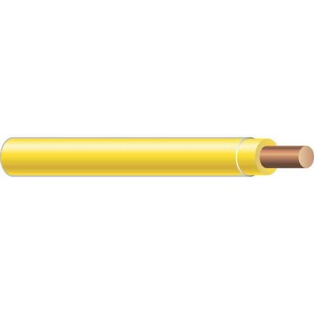 THHN Building Wire, Copper, 12 AWG, 1C, Yellow, Solid, 500 ft